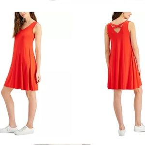 NWT Cross-Back Poppy Red Dress szL